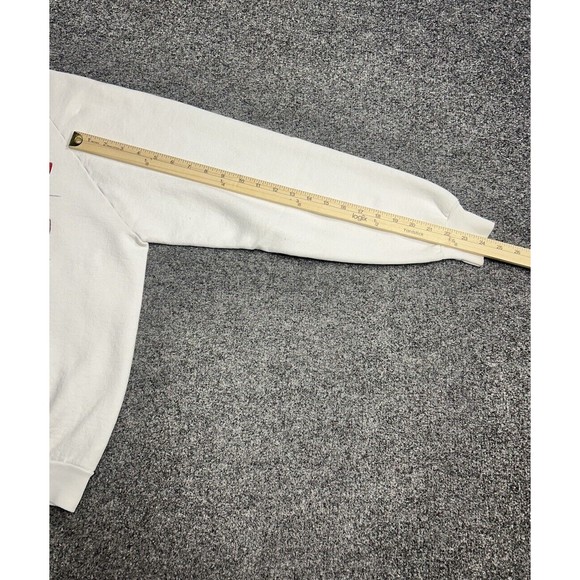 Vintage 90s Nurse Parody White Crewneck Sweatshirt Women's Size Large USA Made - Picture 7 of 8